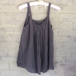 GAP taupe tank top silk lined size small